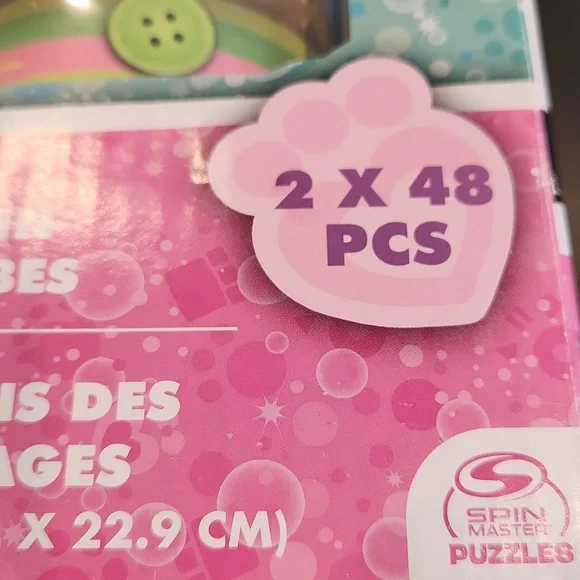 DreamWorks Gabby's Dollhouse, Two Puzzles in Character Tubes, New - Picture 13 of 15